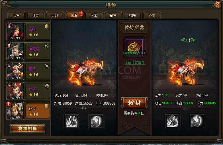 三國群雄傳官職表