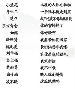 《漢字找茬王》連接臺(tái)詞和角色攻略詳解