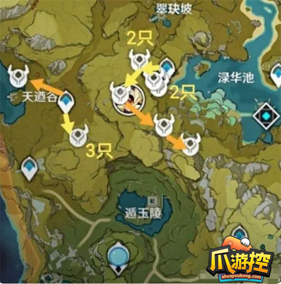 《原神》騙騙花采集路線圖大全