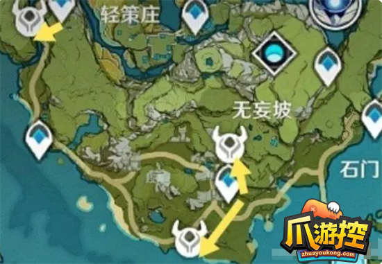 《原神》騙騙花采集路線圖大全