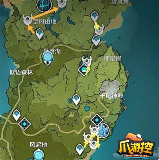 《原神》騙騙花采集路線圖大全
